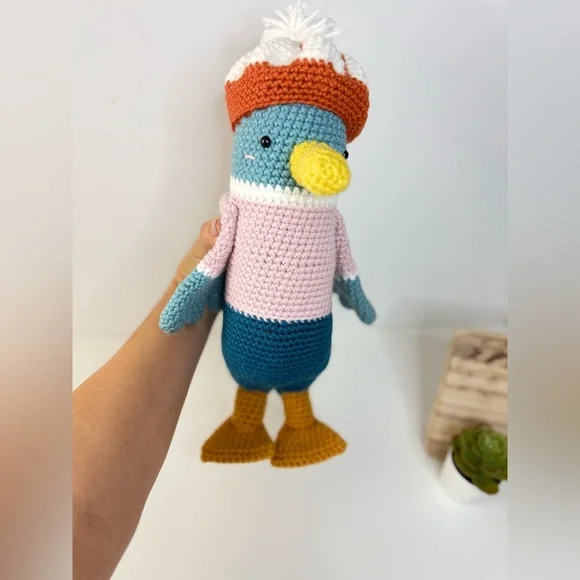 Stuart The Duck Crochet Bird Amigurumi - Picture 12 of 13